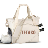 Bolsa de Deporte Grande Personalizada para Mujer, para Raquetas de Pickleball, Padel, Tenis, con Compartimento para Zapatos