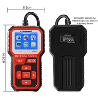 Escáner de Diagnóstico OBD2 para Automóviles KONNWEI KW681 de 12 V, Herramienta de Diagnóstico OBD2 Multifunción con Prueba de Batería para Vehículos