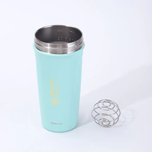 Bouteille <span class=keywords><strong>shaker</strong></span> en acier inoxydable 24 oz avec logo personnalisé, double paroi isolée sous vide, pour la gym et le fitness, avec mélangeur métallique - Product Image 6