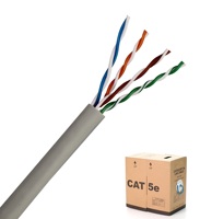 Cable de red LAN UTP/FTP/SFTP CAT5E de cobre desnudo/CCA con doble revestimiento