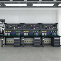 Banc de travail antistatique ESD pour l'assemblage électronique en laboratoire, en acier laminé à froid, capacité de charge de 1000 kg, personnalisable OEM, garantie 3 ans
