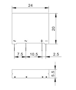 Твердотельное реле для мини печатной платы 5 В/12 В/24 В постоянного тока - Product Image 6