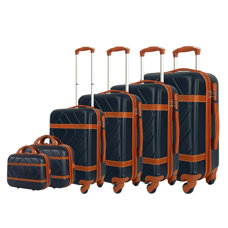 Ensemble de bagages à roulettes pour hommes et femmes, valise Polo de grande taille 6 pièces