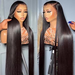 Perruques de <span class=keywords><strong>cheveux</strong></span> humains bruts par plumage Swiss HD Lace Front Wig sans colle en <span class=keywords><strong>cheveux</strong></span> humains vietnamiens bruts pour femmes noires, 30 à 40 pouces - Product Image 3