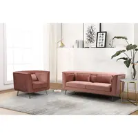 Nova veludo 1 sofá de 3 lugares para sala de estar/vila