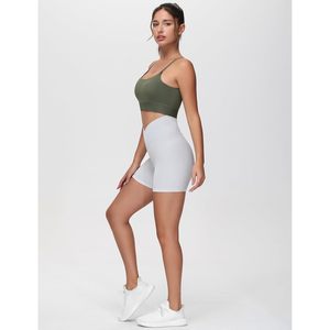 Sujetador deportivo largo ajustable para mujer, cuello redondo, acolchado, sin aros, para entrenamiento y yoga - Product Image 6