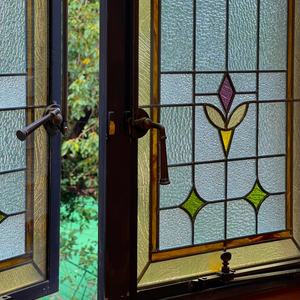 Vitraux décoratifs de luxe faits à la main, motifs classiques en plomb pour portes principales en bois extérieures, vitraux - Product Image 2