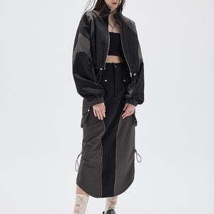 <span class=keywords><strong>Set</strong></span> di giacca Casual corta personalizzata <span class=keywords><strong>abbigliamento</strong></span> sportivo retrò americano sottile da donna <span class=keywords><strong>abbigliamento</strong></span> ampio da donna - Product Image 6