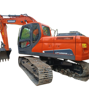 Excavadora Doosan de segunda mano, excavadora grande usada, construcción, 25 toneladas, DH225LC, EPA, CE, buen estado, DX225, 2017 - Product Image 1