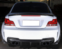 Aileron de lèvre arrière en fibre de carbone pour BMW Série 1 E82 E87 1M Base Coupé 2 portes 2011 Plaque de garde-boue arrière Garde-boue de pare-chocs