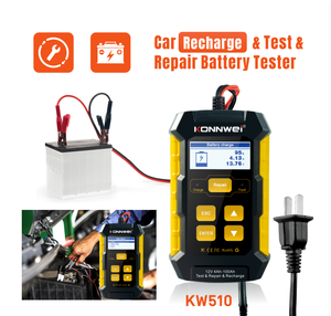 Автомобильный мотоцикл импульсный ремонтный аккумулятор зарядное устройство KONNWEI KW510 + 100-2000CCA свинцово-кислотный аккумулятор тестер - Product Image 3