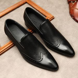 Zapatos Oxford de Cuero Genuino de Alta Gama para Hombre, para Oficina y Carrera Profesional, con Suela de Goma Antideslizante, Desodorantes y con Masaje - Product Image 2