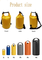 Sac Étanches Personnalisables Pliables Portables de 2L, 5L, 10L, 20L, 40L pour Plage, Voyage, Rafting, Rangement au Sec – Sac à Dos Étanche