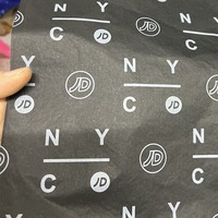 Papier d'emballage personnalisé de haute qualité résistant à l'humidité pour vêtements et chaussettes, 100% pâte vierge, emballage professionnel avec logo