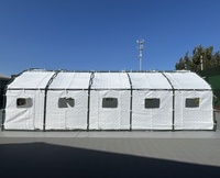 Carpa de Lona Grande para las Cuatro Estaciones, de 3 Capas, con Arco de Acero, para Clima Frío