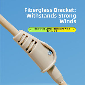 Tente de camping E-RIKE imperméable en vinyle Oxford noir épaissi, structure en fibre de verre, tente automatique pour l'extérieur - Product Image 6