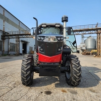 Tracteur agricole 4x4 robuste de 120 CV avec moteur et boîte de vitesses – Compatible avec le sous-soleur, le disque à herse, le motoculteur et le travail du sol