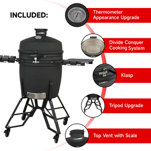<span class=keywords><strong>SEB</strong></span> <span class=keywords><strong>KAMADO</strong></span>/ Barbecue <span class=keywords><strong>Kamado</strong></span> en céramique professionnel de 22 pouces, résistant à la chaleur, pour charbon de bois, fumoir, rôtissoire, four pour la maison et le jardin - Product Image 4
