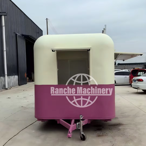 Camion de restauration mobile commercial personnalisé, remorque de cuisine, fourgon en fibre de verre et aluminium, résistant à la rouille, intégré - Product Image 2