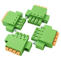 Connecteurs de bornes mâles-femelles OEM à profil bas avec embout à ressort à bride de 3,81 mm et connecteurs de bornes mâles-femelles à bride droite/à angle droit pour PCB