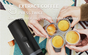 Cafetera Espresso Francesa Automática de Cápsulas <span class=keywords><strong>para</strong></span> Viajes y Camping CERA+ PCM03 20 Bares con Calentamiento USB/Batería - Product Image 2