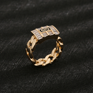 Heiß begehrter Hip-Hop-<span class=keywords><strong>Ring</strong></span> mit Zirkonia-Krallenfassung aus Kupfermaterial, Unisex für Damen und Herren - Product Image 5