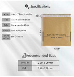 Busta Imbottita in Carta Kraft JifBag Compostabile <span class=keywords><strong>con</strong></span> Doppio Strato di Protezione Autosigillante per <span class=keywords><strong>Spedizione</strong></span> di Oggetti Fragili - Product Image 6