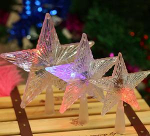 Albero di natale Topper Star Lights Twinkle Star illuminato Clear lampadina Treetop a cinque punte decorazione natalizia di <span class=keywords><strong>capodanno</strong></span> - Product Image 5