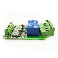 Relais/IO Modbus RTU à 2 canaux, contrôle de détection d'entrée/sortie numérique, RS485/TTL 12V/24V, borne à vis, PLC pour matériel embarqué