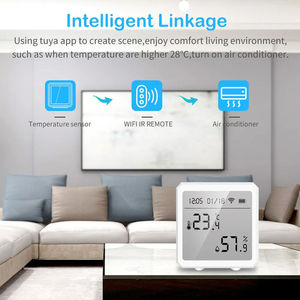 ZB-195 Sensor de Temperatura y Humedad Inteligente Tuya ZigBee con Pantalla LED, Compatible con Google Assistant y Tuya Zigbee Hub - Product Image 3