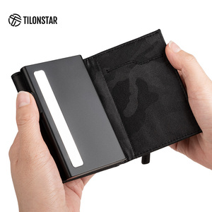 TILONSTAR TVC302f Aluminum Bank Credit Card Holder Case <b>Wallet</b> Waterproof Business Card Holder <b>RFID</b> Blocking Pop up <b>Wallet</b> - Product Image 4