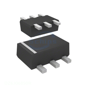 Buy Online Electronic Components Diodes 6-SMD, Flat Leads DZ6J068S0R In Stock - Product Image 1