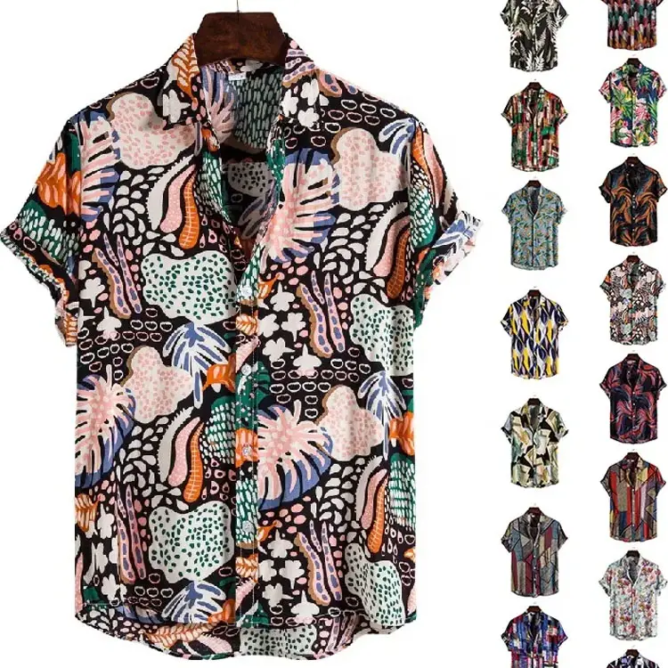 Chemise hawaïenne à manches courtes pour hommes, imprimé, 22 couleurs, été 2023, livraison gratuite