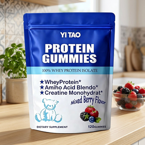 Gomitas de Proteína, 120 Unidades, Aislado de Suero + Aminoácidos + Creatina, Suplemento para la Recuperación Muscular Post-Entrenamiento, Gomitas Dietéticas - Product Image 1