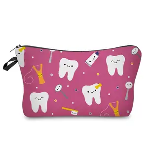 Tùy Chỉnh Logo Cá Nhân Trang Điểm Túi Da Nhỏ Pouch Với Pu Du Lịch Cho Phụ Nữ