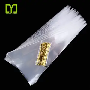 Sacchetti di Cellophane in plastica trasparente a forma di cono sacchetto di caramelle zucchero dolce Popcorn fiore sacchetto di imballaggio OPP