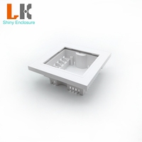 86*86mm Interrupteur de lumière boîtier pcb boîtier de commande électrique en plastique abs boîtier d'instrument personnalisé boîte de projet