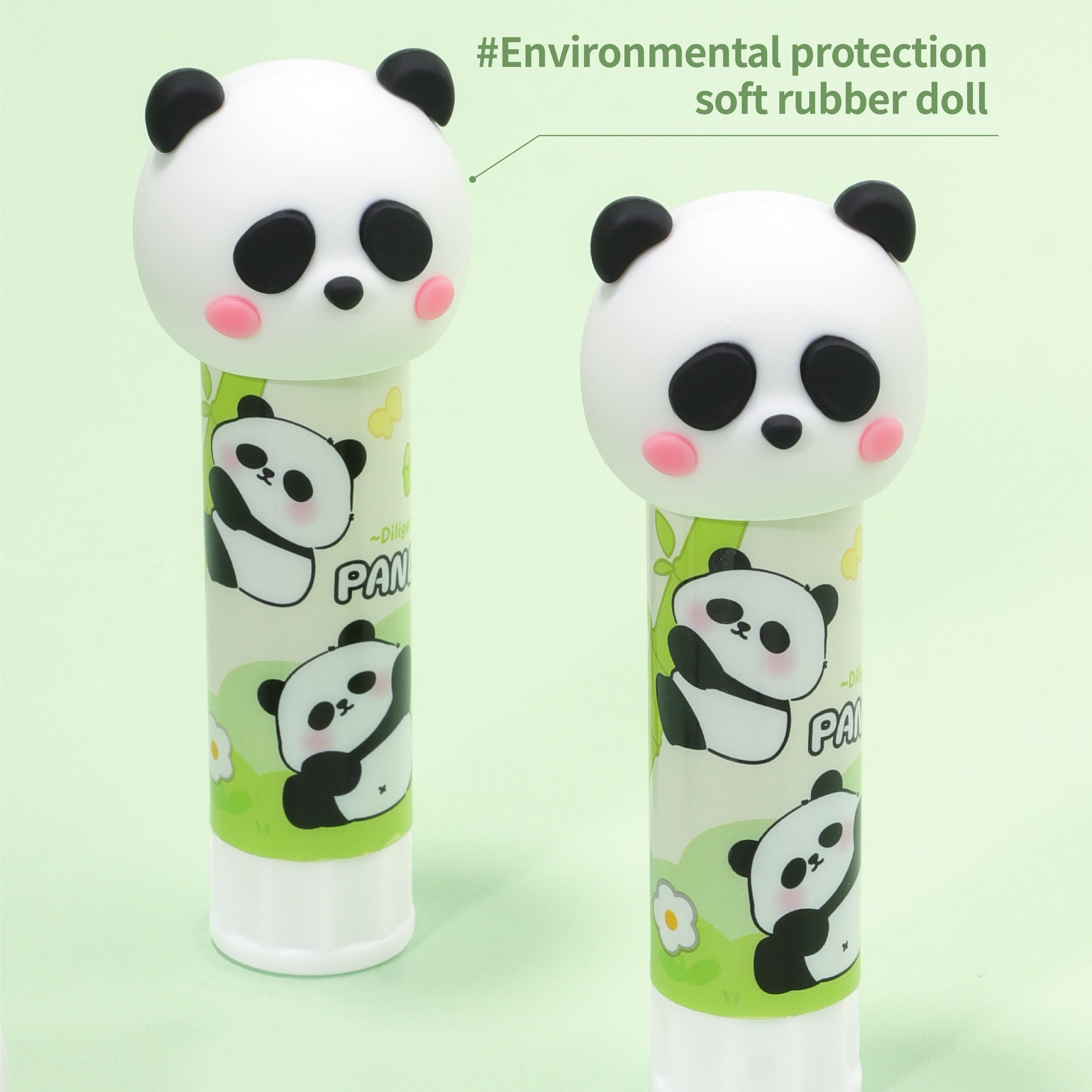 Милый 3D твердый клей для школы и канцелярских принадлежностей для студентов ручной работы «сделай сам», клей для панды