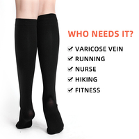 Chaussettes de compression pour femmes et hommes, meilleur soutien pour la circulation, pour la course à pied, le cyclisme, la randonnée, CCL3