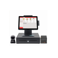 Terminal de point de vente (TPV) pour supermarché de 15 pouces avec Windows 7/10, Wi-Fi 6, USB3.0, garantie d'un an