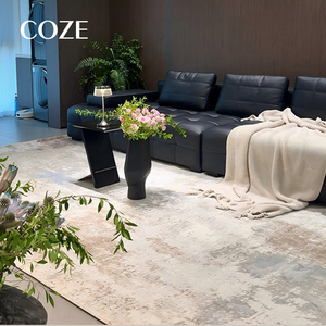 Tapis moderne de style luxe léger, fabriqué à la machine, écologique, antidérapant, imperméable, grand format, pour salon et chambre à coucher - Product Image 3