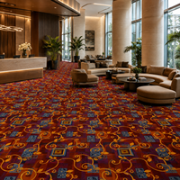 Nouveau tapis Axminster de luxe pour hôtel, ignifuge B1, design personnalisé, tapis mural en laine et nylon pour chambre d'hôtel 5 étoiles