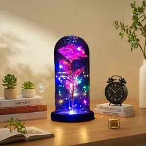 Recién llegado, luces LED de flores para interiores listas para enviar, decoración de escritorio Artificial para vajilla de fiesta y decoraciones de mesa