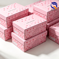 Cajas de Cartón Resistentes de Color Rosa Recicladas y Ecológicas para Zapatos, Personalizadas con Logotipo