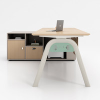 Ensemble de bureau et chaise de direction moderne et élégant pour cadre supérieur, directeur ou superviseur