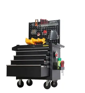 JZD Steel Garage Tools Xe Đẩy Set Con Lăn Ngực Kim Loại Mobile Workshop Heavy Duty Tool Cabinet