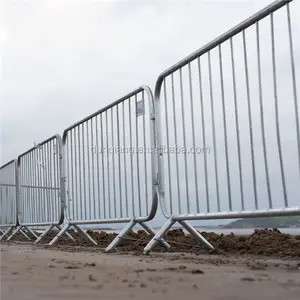 Crowd Heavy Duty Galvanized Concert Barricade Crowd Control Barrier Fence For Event