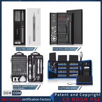 Set Obeng Presisi Baja 50-in-1 dengan Bit Magnetik Alat Perbaikan Elektronik Profesional OEM Dapat Disesuaikan