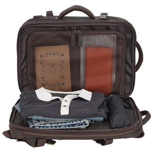 Mochila de Viaje de Cuero Crazy Horse, Diseño Vintage, Color Marrón, Gran Capacidad, Personalizable - Product Image 6