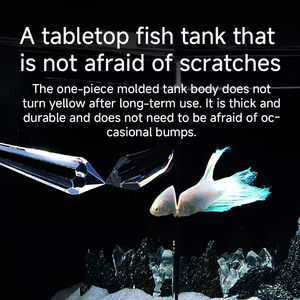 Fabrieksgroothandel YEE 10 Gallon Nano <span class=keywords><strong>Aquarium</strong></span> <span class=keywords><strong>Tank</strong></span> van Kunststof Acryl Mini Betta Vissenkom met USB Aquariumverlichting en Waterpomp - Product Image 4